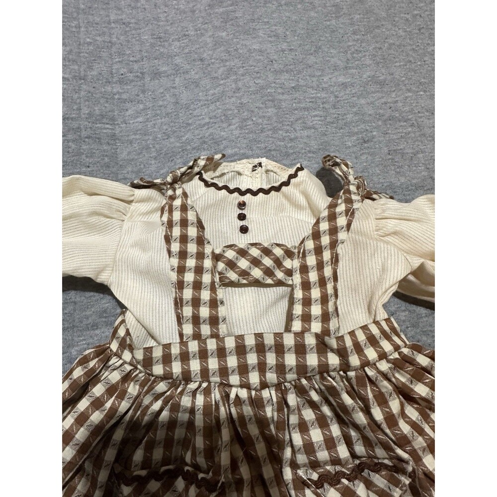 Pleasant Company American Girl Addy Birthday Pinafore Snood Socks Hanger 1994 - Picture 4 of 8